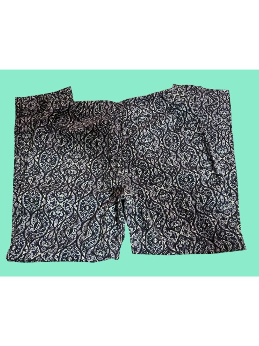 Charter Club Womens Classic Fit Printed Ankle Pants Size 8 Cotton/Nylon Blend - Picture 6 of 6